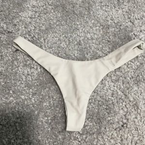 FAE SWIM white thong bikini bottoms